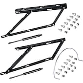 Hebemechanismus-Satz für vordere Kanapeeauflage, 135 cm, Schwarz, Stahl