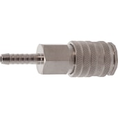 Kupplung mit Schlauchanschluss 6 mm, DN 7,8 Stahl