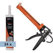 24 Kartuschen Tacolit Kraft mit Pistole