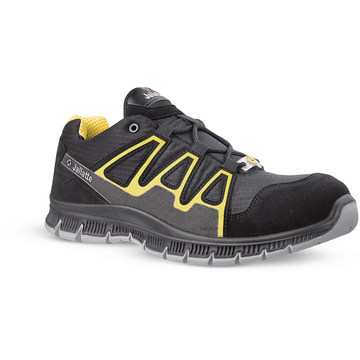 Halbschuh Sneaker Spin S1P, schwarz/gelb, Größe 41