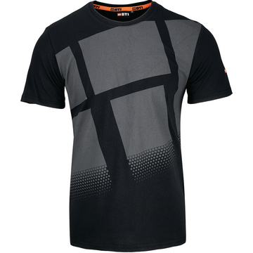 T-Shirt BTI schwarz mit Logodruck