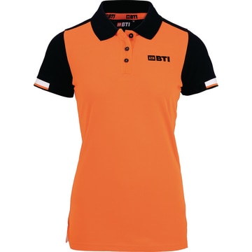 BTI Polo-Shirt Damen, orange, Gr. S (fällt klein aus)