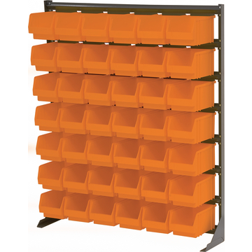 Norm-Regal 10 D mit Lagerboxen Gr. 3 orange
