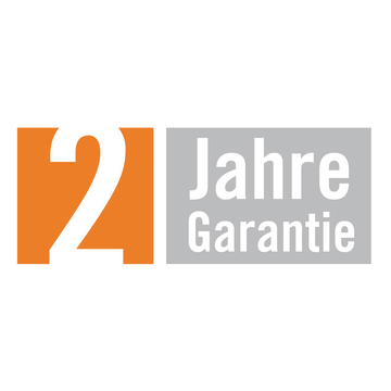 2 Jahre Garantie, Garantie-Zeichen, Profiline, Garantie-Logo, Maschinen-Garantie