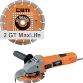 Winkelschleifer WKS 7-125 im Umkarton + 2 DTS GT MaxLife