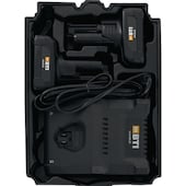 12-Volt-Starter-Set 2 x 6,0 Ah + Ladegerät + BTI Box Inlay