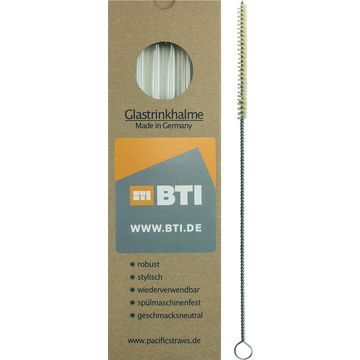BTI Glasstrohhalme, 21,5 cm