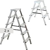 3er-Set Stufen-Stehleiter