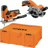 Akku-Stichsäge A-ST 12 V + Akku-Handkreissäge A-HKS 12 V in der BTI Box 2