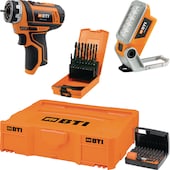 Akku-Bohrschrauber A-BS FC 12 V + Set Bohrer-Kassette - Bit - Lampe BB 1