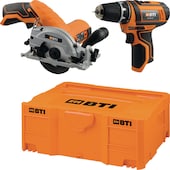 Akku-Bohrschrauber A-BS2 12 V + Akku-Handkreissäge A-HKS 12 V BTI Box 2