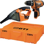 Akku-Bohrschrauber A-BS2 12 V + Akku-Staubsauger A-S 12 V BTI Box 1