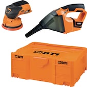 Akku-Exzenterschleifer A-EX BL 12 V + Akku-Staubsauger A-S 12 V BTI Box 2