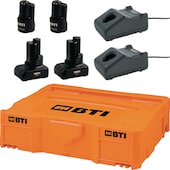 12-Volt-Starter-Sets 2 x 2,0 und 2 x 6,0 Ah BTI Box 1
