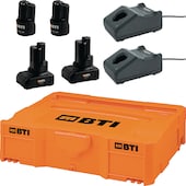 2x 12-Volt-Starter-Set 2,0 Ah + 6,0 Ah BTI Box 1