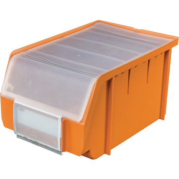 Lagerbox Gr. 3 orange mit Abdeckung, Deckel