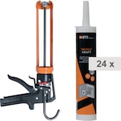 24 Kartuschen Tacolit Kraft mit Pistole