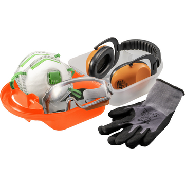 PSA-Koffer Profi, Handschuh, handschuhe, Gehörschutzbügel, Atemschutzmaske