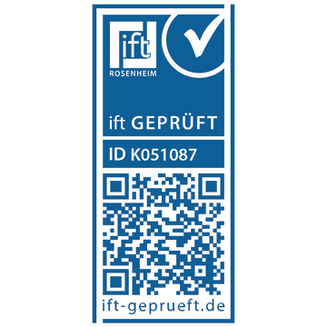 ift-geprüft, ift geprüft, ift, Institut für Fenstertechnik, Logo mit QR-Code