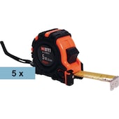 5er-Set Massband Multi 2K magnetisch 5 m