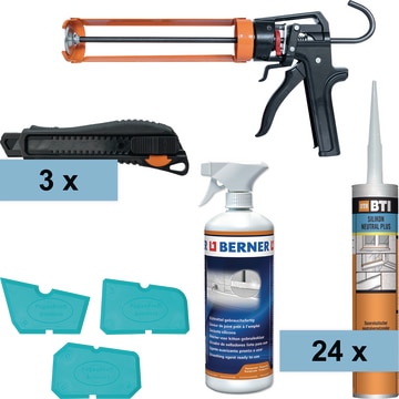 Silikon-Set Neutral plus transparent