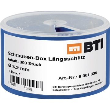 Schrauben-Box Längsschlitz