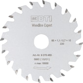Kreissägeblatt Woodline Expert 85 x 15 Z20