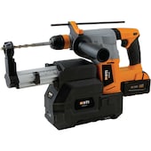 Akku-Bohrhammer A18 BH BL 5,0 Ah mit Absaugung im Set in zwei BTI Boxen