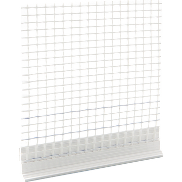 PVC-Aufsteckprofil für Sockelprofile weiß, 6mm
