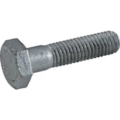 Sechskantschraube DIN 931 mit Schaft, Stahl 8.8, feuerverzinkt, M10 x 40