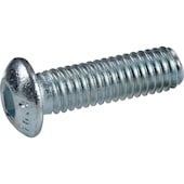 Linsenschraube ISO 7380 Innensechskant, Stahl 10.9 verzinkt M3x5