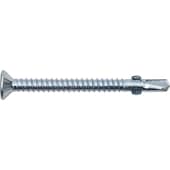 Bohrschraube mit Flügeln, blau verzinkt, 5,5 x 50