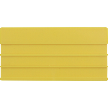 Rohrkennzeichnungssystem Kennzeichnungsschild Leerschild genutet gelb unbedruckt