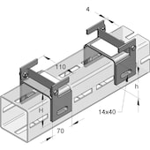 Gleitunterlage Centum 100 stehend
