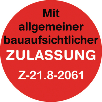 MMS-plus Heco, Allgemeine bauaufsichtliche Zulassung Z-21.8-2061