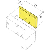 Distanzplatte Tragwinkel 10