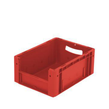 Euronorm-Sichtlagerbehälter,HxLxB 170x400x300mm,15l,PP,rot
