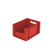 Euronorm-Sichtlagerkasten, HxLxB 220x400x300mm, 19l, PP, rot
