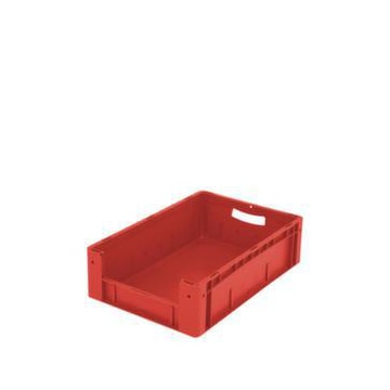 Euronorm-Sichtlagerkasten, HxLxB 170x600x400mm, 31l, PP, rot
