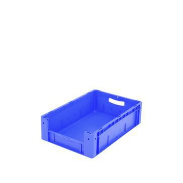 Euronorm-Sichtlagerkasten, HxLxB 170x600x400mm, 31l, PP, blau