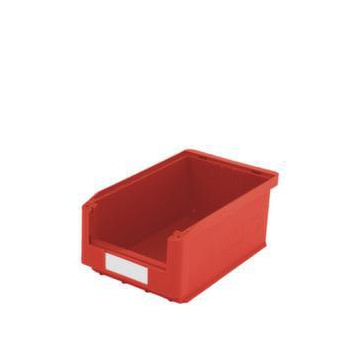 Sichtlagerkasten, HxBxT 145x210x350mm, PP, rot