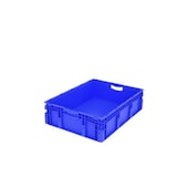 Euronorm-Stapelbehälter,HxLxB 220x800x600mm,86l,PP,blau,Wände geschlossen