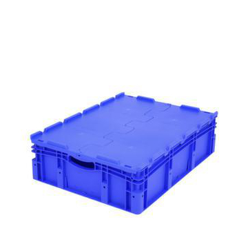 Euronorm-Stapelbehälter,HxLxB 238x800x600mm,86l,PP,blau,Wände geschlossen