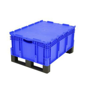 Euronorm-Stapelbehälter, HxLxB 438x800x600mm, 121l, PP, blau