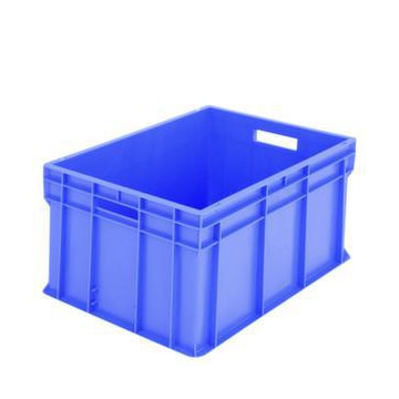 Euronorm-Stapelbehälter,HxLxB 315x600x400mm,62l,PP,blau,Wände geschlossen