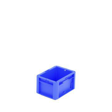 Euronorm-Stapelbehälter,HxLxB 120x200x150mm,2l,PP,blau,Wände geschlossen