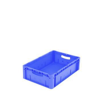 Euronorm-Stapelbehälter,HxLxB 170x600x400mm,31l,PP,blau,Wände geschlossen
