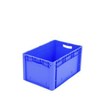 Euronorm-Stapelbehälter,HxLxB 320x600x400mm,62l,PP,blau,Wände geschlossen