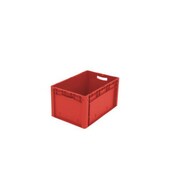 Euronorm-Stapelbehälter,HxLxB 320x600x400mm,62l,PP,rot,Wände geschlossen