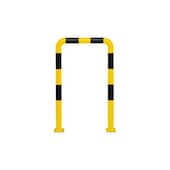 Rammschutzbügel, f. innen/außen, HxB 1200x750mm, Stahl, gelb/schwarz